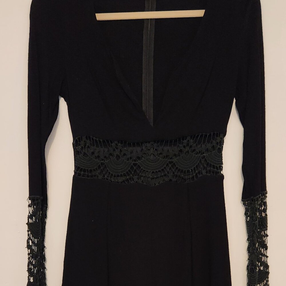 Mahina black lace romper
